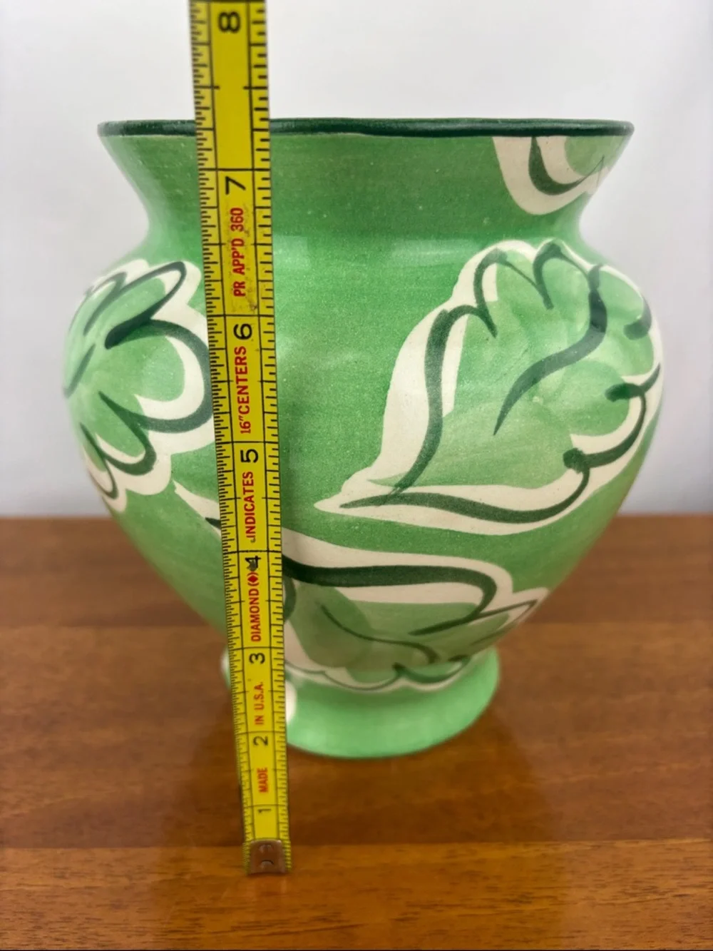 Vintage Fioriware jardinware zanesville hand painted pottery vase - Picture 7 of 9
